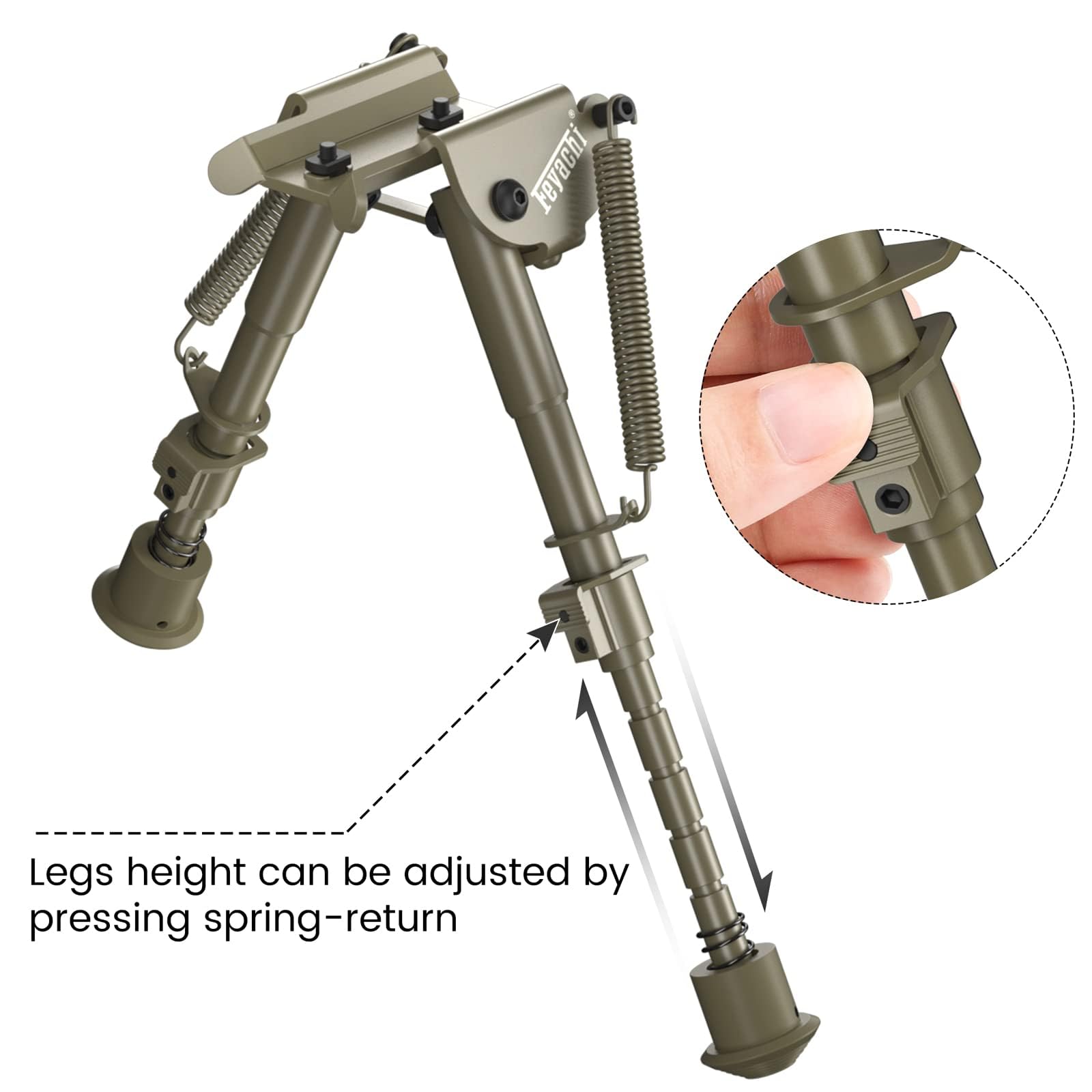 Feyachi B13 Mlok Bipod Rilfe leggero da 15 a 22 cm, attacco diretto al sistema Mlok per caccia e tiro