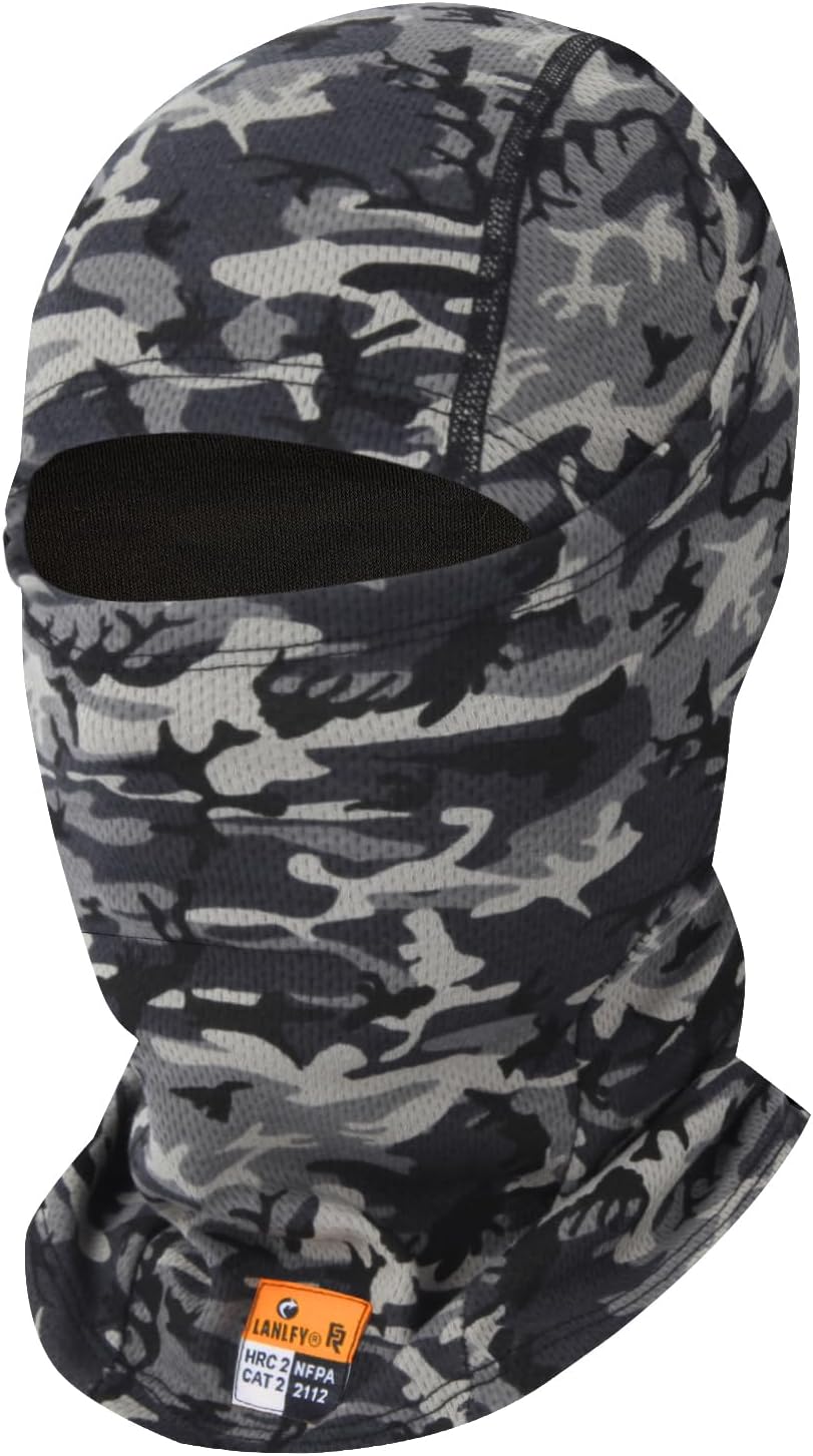 FR Balaclava Summer Face Mask Fireproof for Welding Racing UV Resistant Comfortable All Day Wear Safety Head Cover