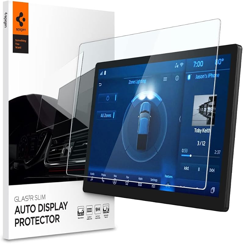 Screen Protector Matte for F150 Lightning (2022-26), F150 (2021-26) | GlasTR Slim 9H+ Tempered Glass, Designed for Ford F-150 Lightning(2022-26), Mustang Mach-E(2021-26), Expedition (2022-24) 12"