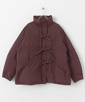 Amazon.co.jp: [ケービーエフ] ダウンジャケット フロントリボン中綿