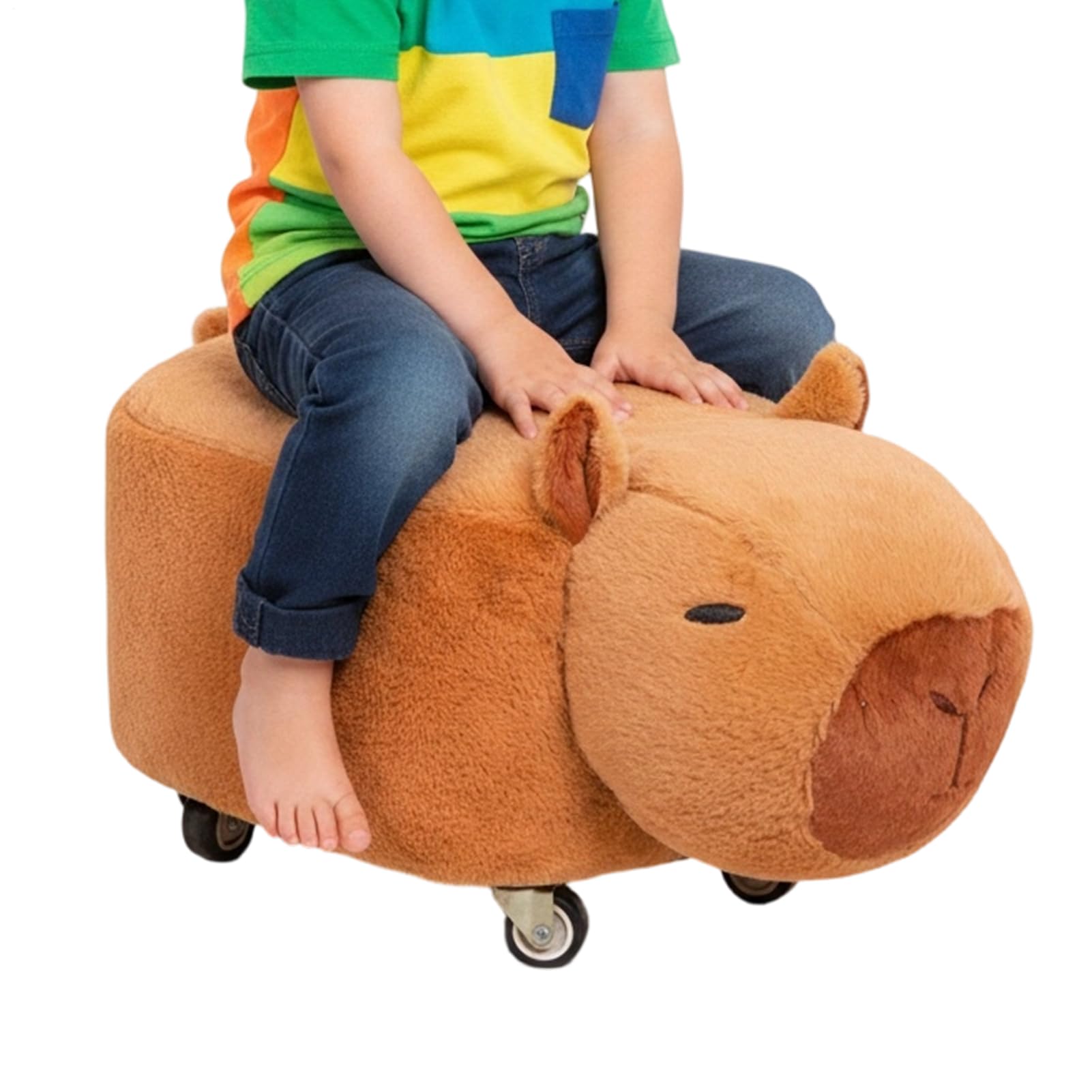 Tabouret à roulettes dessin animé mignon pour chambre d'enfant et salon