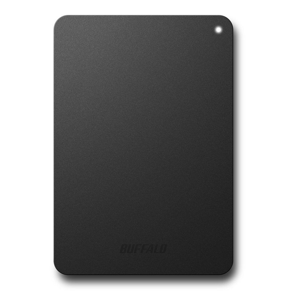 外付けハードディスク1.0 TB（HD-PCF1.0U3-BB）_バッファロー Amazon | BUFFALO USB3.0接続 PC対応・TV録画対応 耐衝撃 フラット