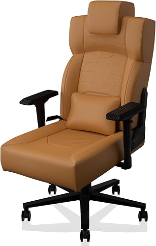 Miniatura 26 de KORNOX - Silla ergonómica de tela con reposapiés para adultos, silla de oficina con respaldo alto, silla de juegos de carreras de tela ajustable en