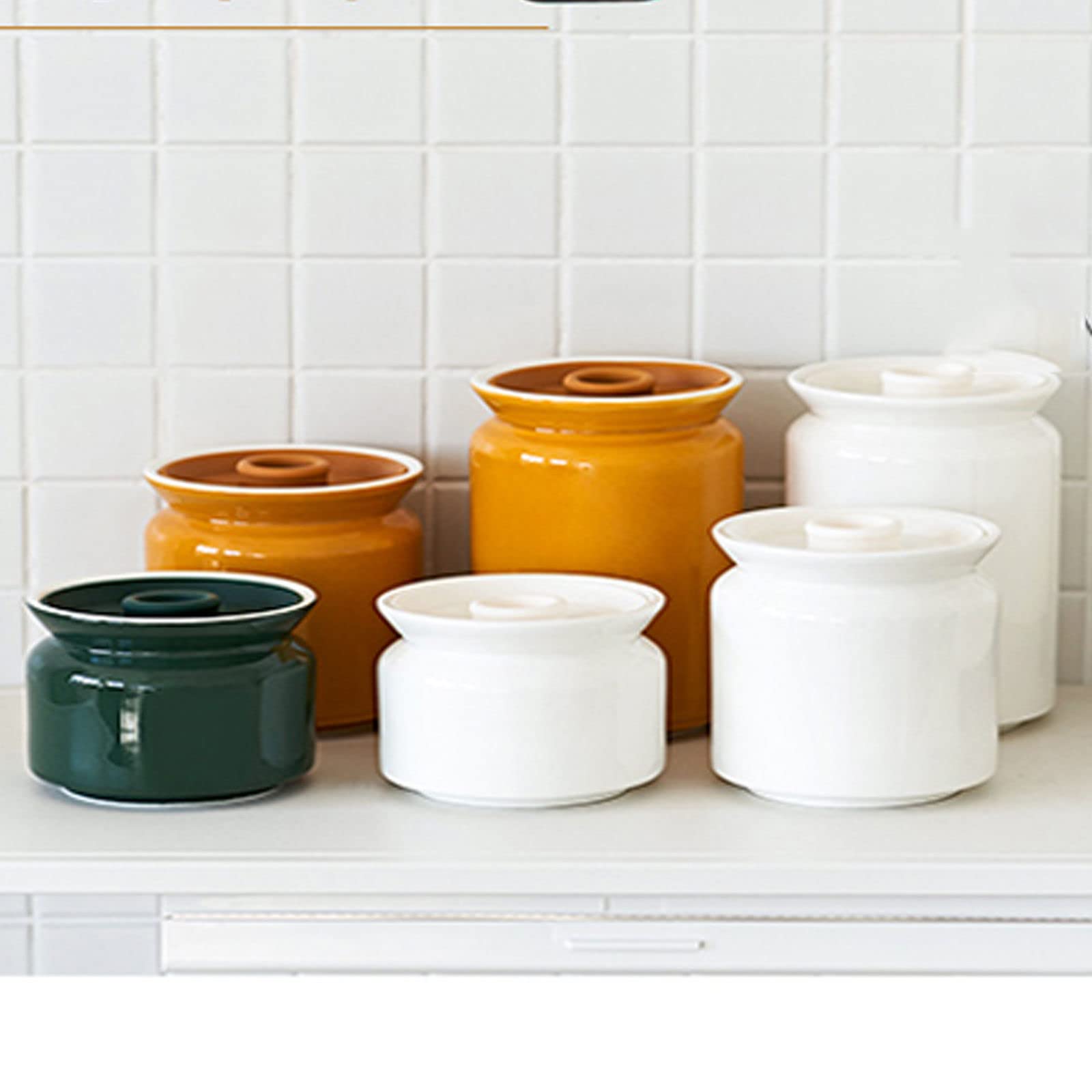 GERRIT Sucrier, sucrier avec Couvercle, Pot de Stockage de Sucre, Pot à Sucre, Pot à épices, Pot à Sucre, Pot à sel, Pot d'assaisonnement - Blanc - 300 ML (Couleur : Blanc) (Color : Unique Colour)