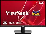ViewSonic VS3225-2K 32 Inch QHD 1440p IPS Monitor with HDMI, DisplayPort, and Variable Refresh Rate for Home and Office