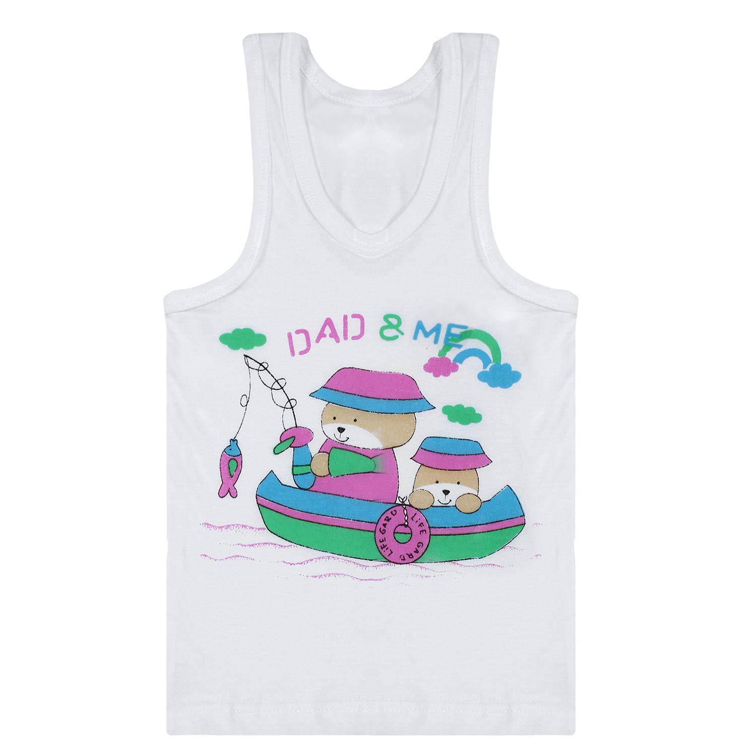 superminis Boys Cotton Regular Fit Vest (50050-SMCOBV27_Assorted_0-3 Months) - Image 4 thumbnail
