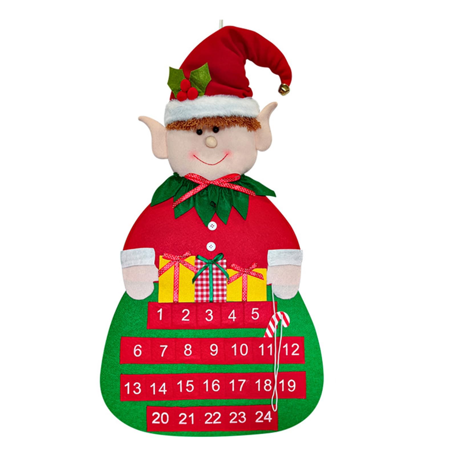 Buxuaaaa Section B Christmas Tree Countdowns Calendar Seasonal Countdowns Calendar Ornament With Christmas Tree Shape For Family Holiday Decorations