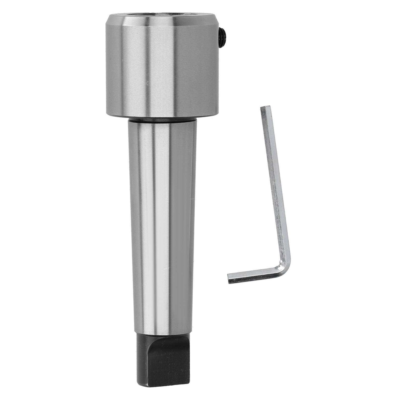 MT4 Shank Drill, Silver with Wrench Steel Morse Taper R8 Adapter, Bench Drills for Magnetic Drills