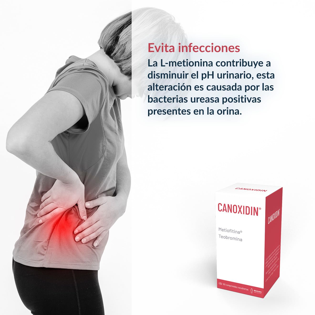 Canoxidin - Complemento Alimenticio - Para catéter y sonda urológica sin complicaciones - Disminuye el pH Urinario - Patentado - 90 comprimidos
