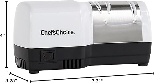 Miniatura 9 de Chef'sChoice Afiladores de cuchillos híbridos para cuchillos de borde recto y dentado de 20 grados que combinan afilado eléctrico y manual con