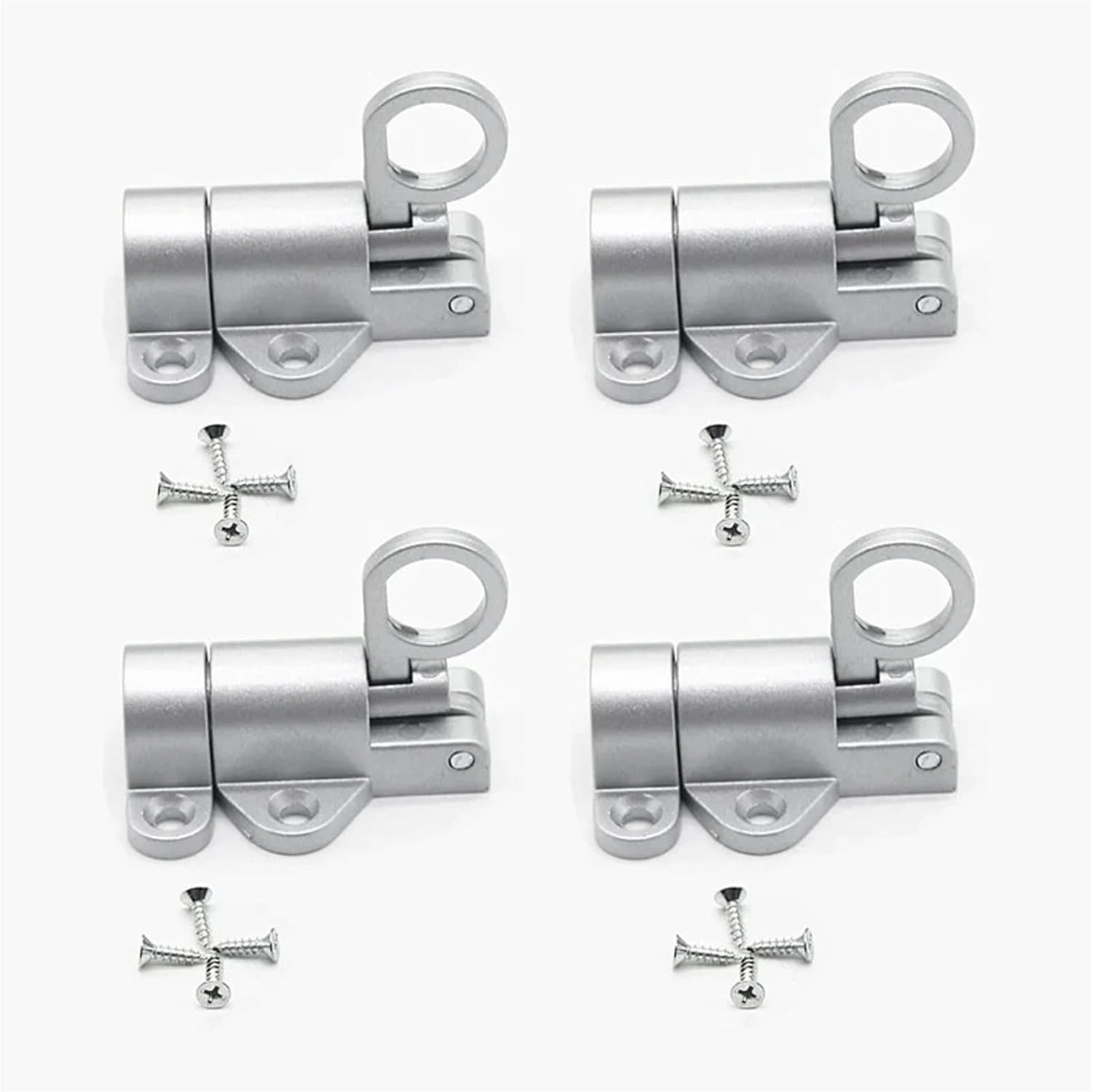 Spring Automatic Locking Buckle Automatic Rebound Locking Pin for Doors and Windows, Furniture Hardware Accessories(1 Set)