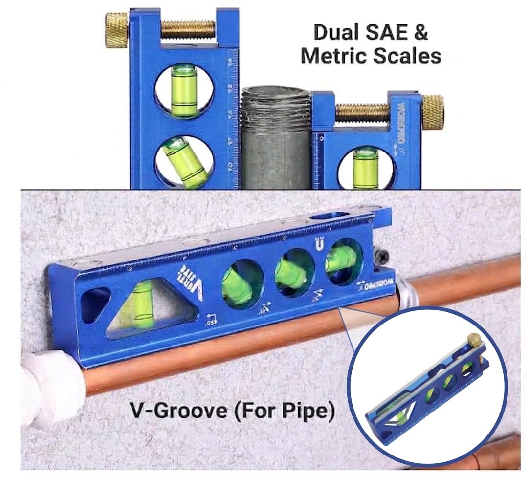 WORKPRO Magnetic Torpedo Level - Easy Angle Measurement -4 WORKPRO Magnetic Torpedo Level - Easy Angle Measurement -4