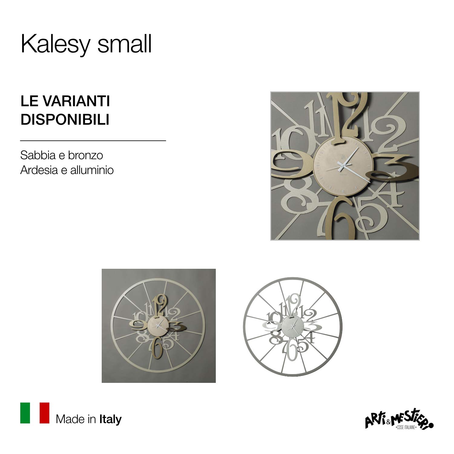 ARTI & MESTIERI wall clock wall clock kalesy small 0OR3032C43-CN