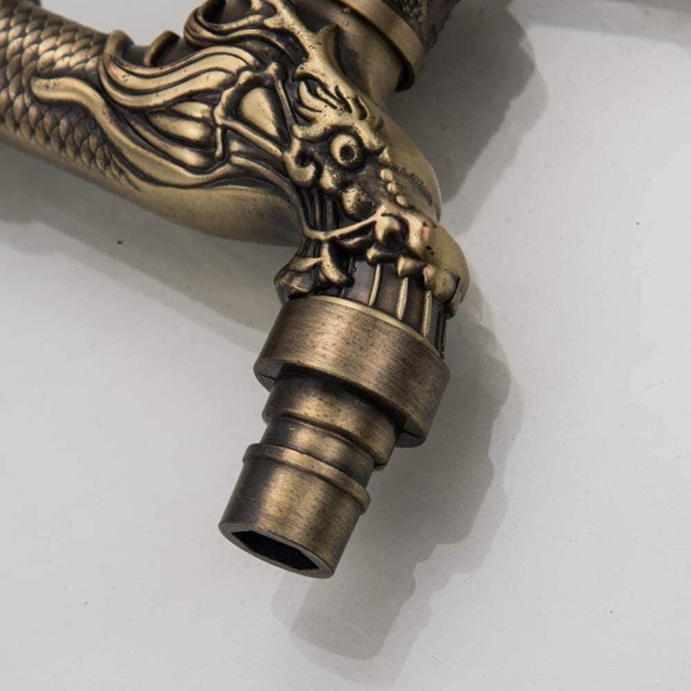 Accesorios para Grifos Bronce Antiguo Jardín E Uso Doméstico Pequeño Orificio Único Aleación de Zinc Y Agua Al Aire Libre