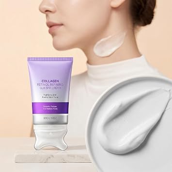 Retinol Refining Gua Sha Cream, Collagen Retinol Gua Sha Cream for Neck Firming Skin, Resist-Aging Moisturize, Tightening Smoothing For Face Neck Daily Care(2)