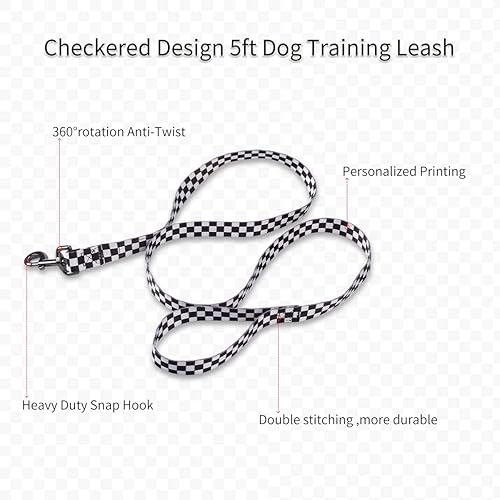 Miniatura 4 de Juego de arnés y correa para perro, sin tirones, clip trasero ajustable para mascotas, cuello halter, cuello básico, resistente correa antitorsión