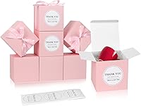 Vista 35 de COTOPHER 60 cajas de regalo pequeñas, cajas de regalo de 2 x 2 x 2 pulgadas, cajas de regalo de papel con cintas, caja de dulces para regalos