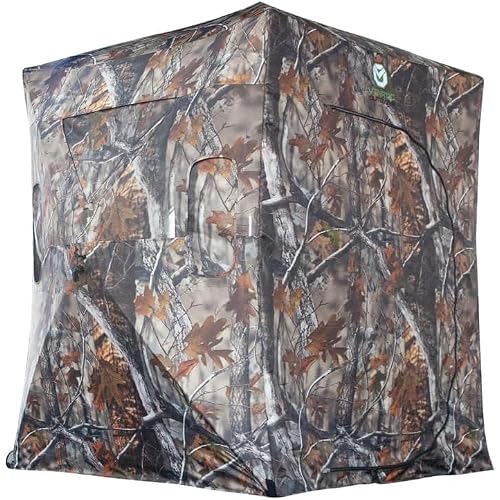 VENATIC 6' Tripod Hunting Tower Blind, 2 Person Hunting Stand with 4' x 4' Platform for Deer Hunting, Antelope and Elk