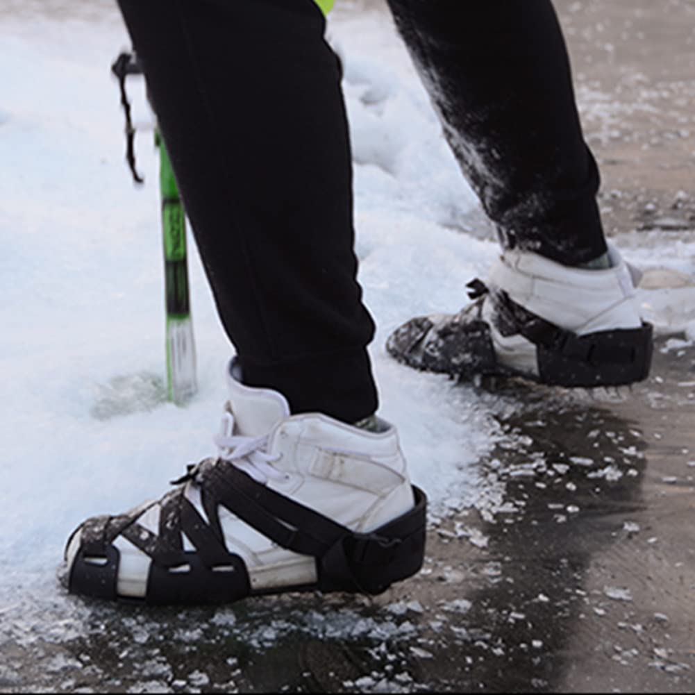 Ramponi Da Neve Per Scarpe 1 paio di ramponi da arrampicata antiscivolo 32 borchie ramponi da ghiaccio professionali ramponi da ghiaccio in acciaio inossidabile attrezzatura invernale for esterni