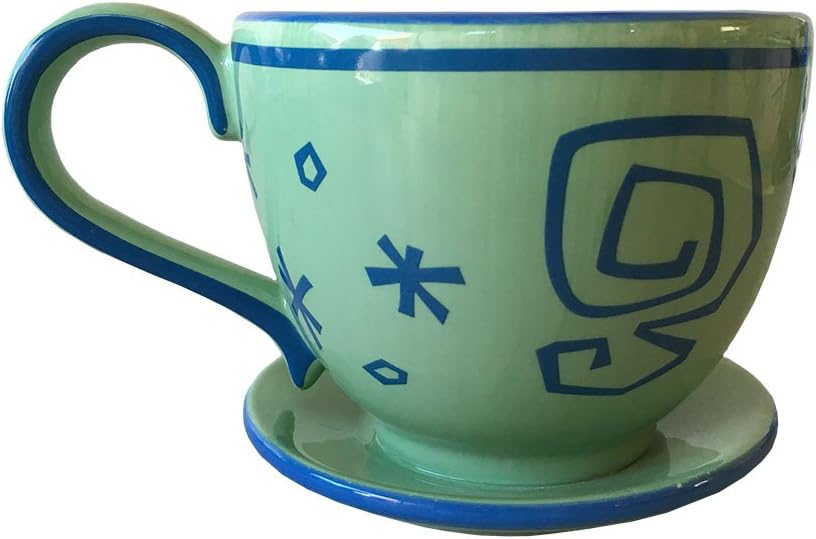 green tea cup saucer mug 
