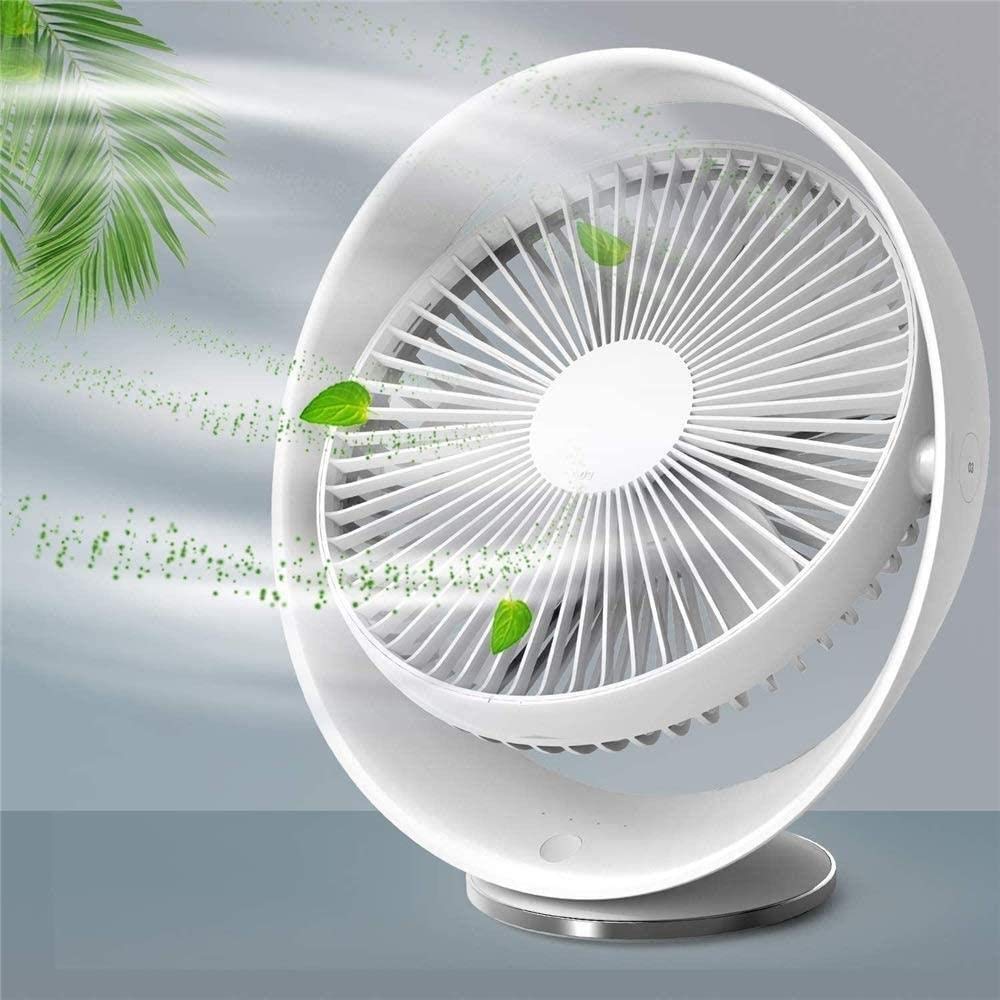 DHF Rechargeable Office Desk Bed With USB Small Fan, Portable Desktop Mini Silent Office Desktop Fan