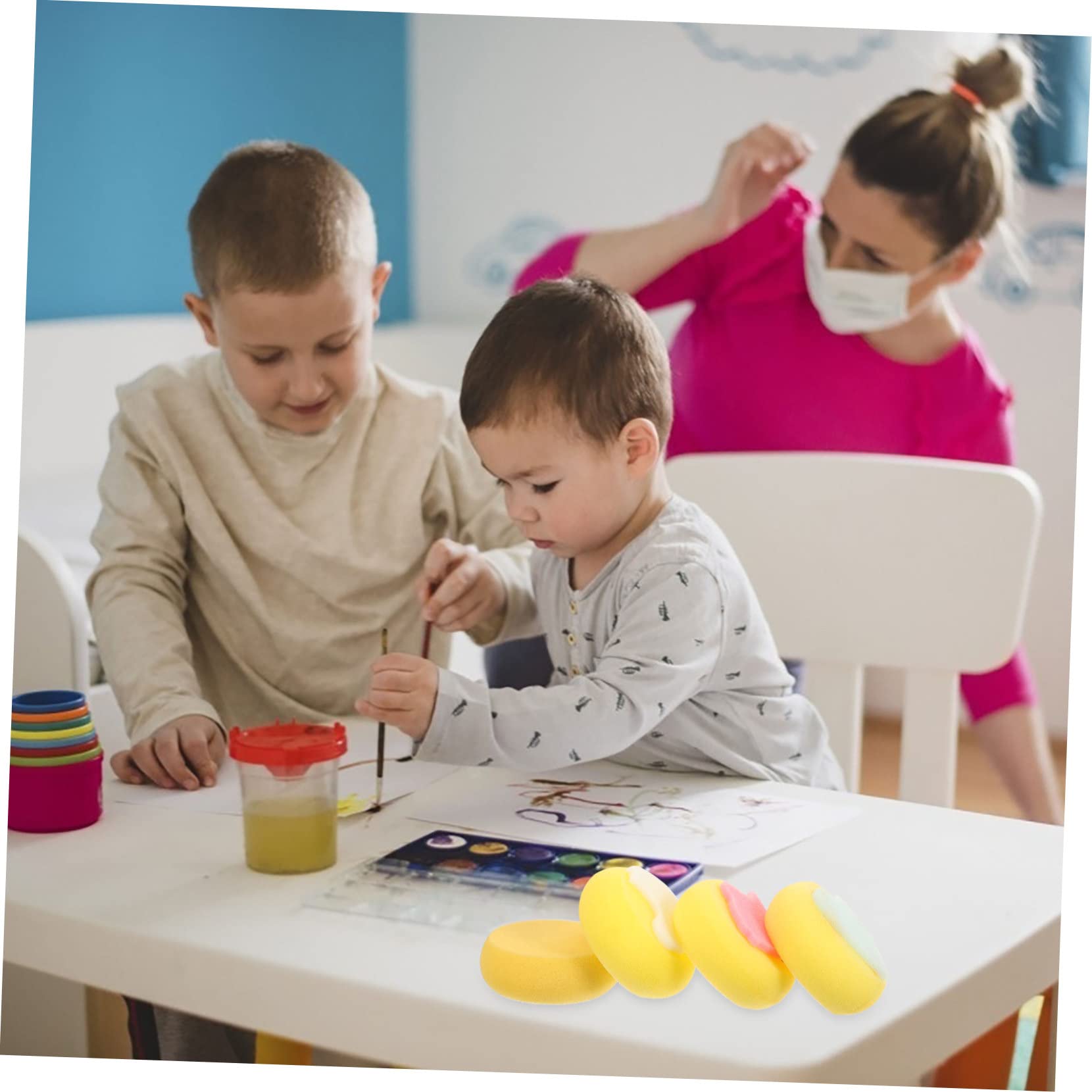Plaque Gelée Impression Réutilisable 18x13 Cm – Tampon Flexible Pour Peinture Enfant – Outil Créatif Manuels Garçons Filles