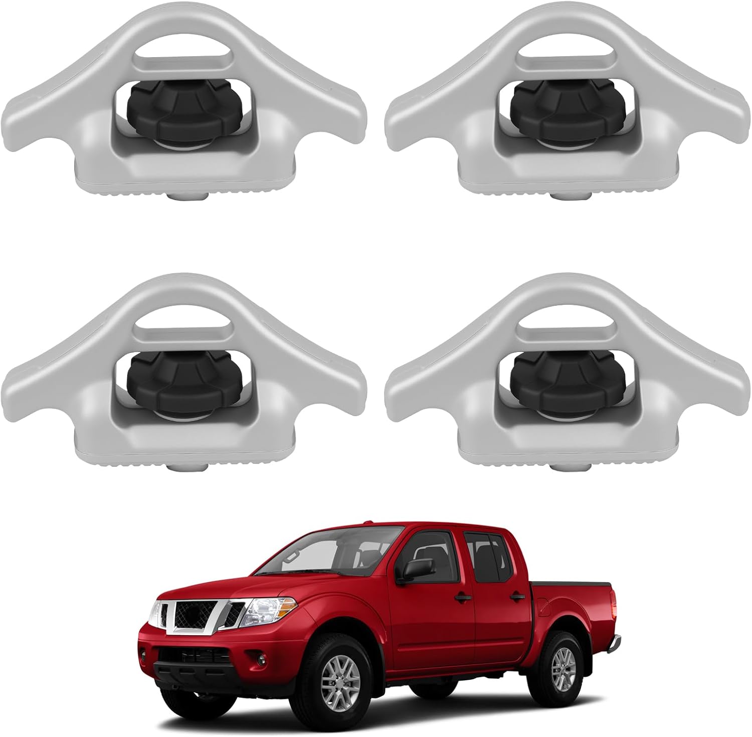4pcs Utili-Track Bed Tie Down Cleat, Compatible with Nissan Frontier 2005-2025, Compatible with Nissan Titan 2004-2015, Replaces 999T7-ZV00A