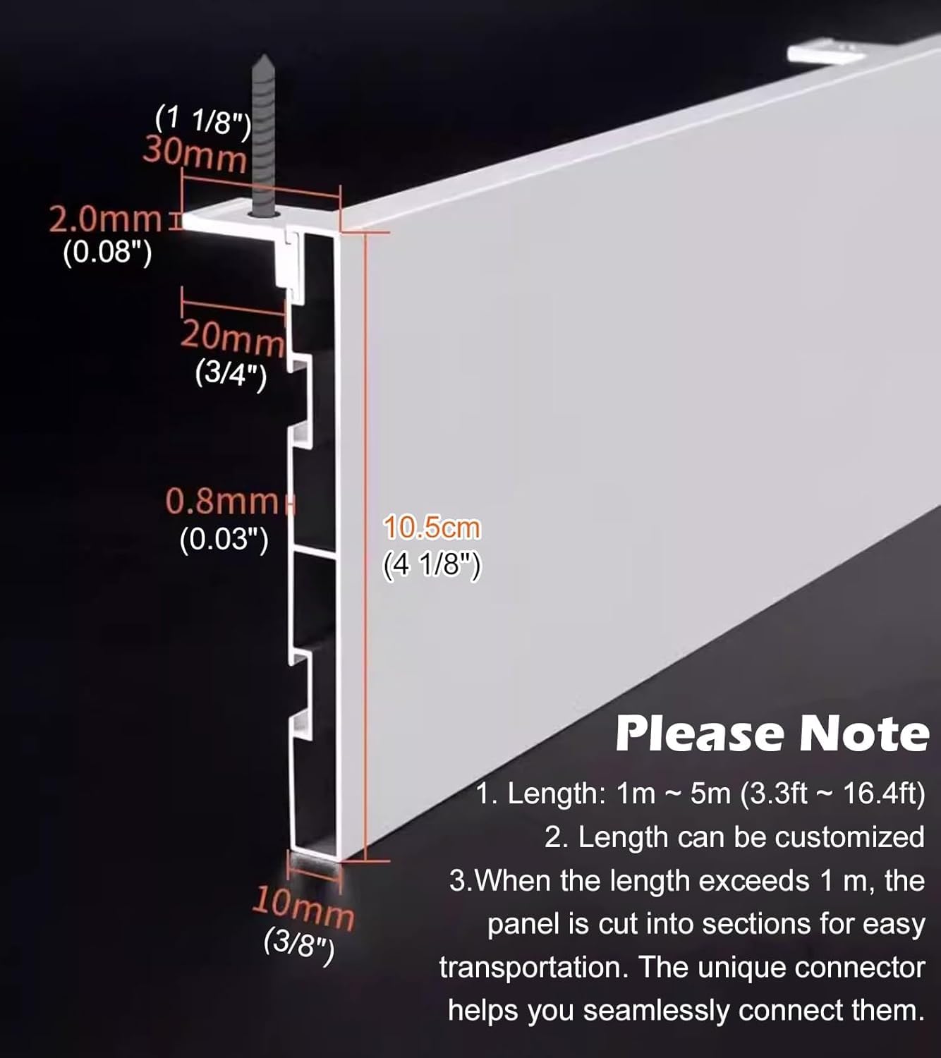 Konfigurowalny panel falbany ze stopu aluminium, montaż sufitowy, osłona lambrekinu, zdejmowana konstrukcja, bez ścieżki, idealny do nowoczesnego wystroju domu