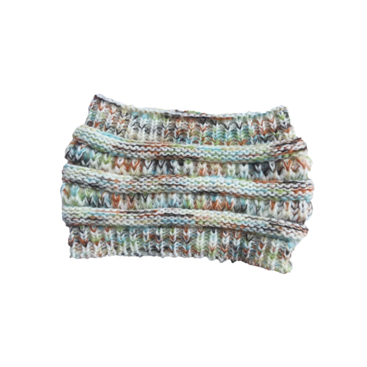 minkissy Colorful Spot Knitted Ponytail Hat Widen Hair Band Lightweight Woolen Yarn Fashion for Outdoor Camping Casual Wear and Everyday Style