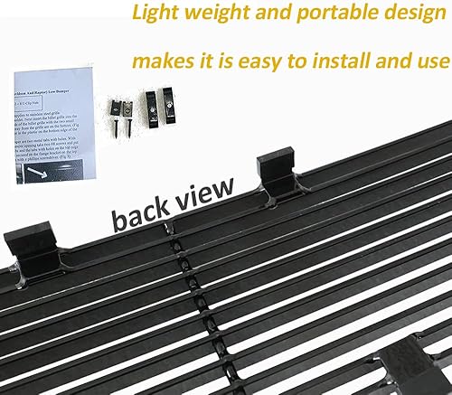 Miniatura 5 de Rejilla de parachoques compatible con Ford F-150 2009-2014 Rejilla negra inferior para F150 Truck Chrome Billet Grill Insert 10 11 12 13 14