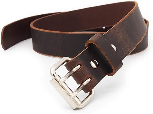 Miniatura 6 de Cinturón de cuero doble Fabricado en Estados Unidos Cinturón de cuero para hombres Cinturón de trabajo para hombre de dos puntas Cinturones