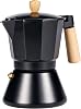 Moka Pot Stovetop Espresso Maker Classic Italian Style Coffee Maker Pot Natural Wood Handle (3 Cups)
