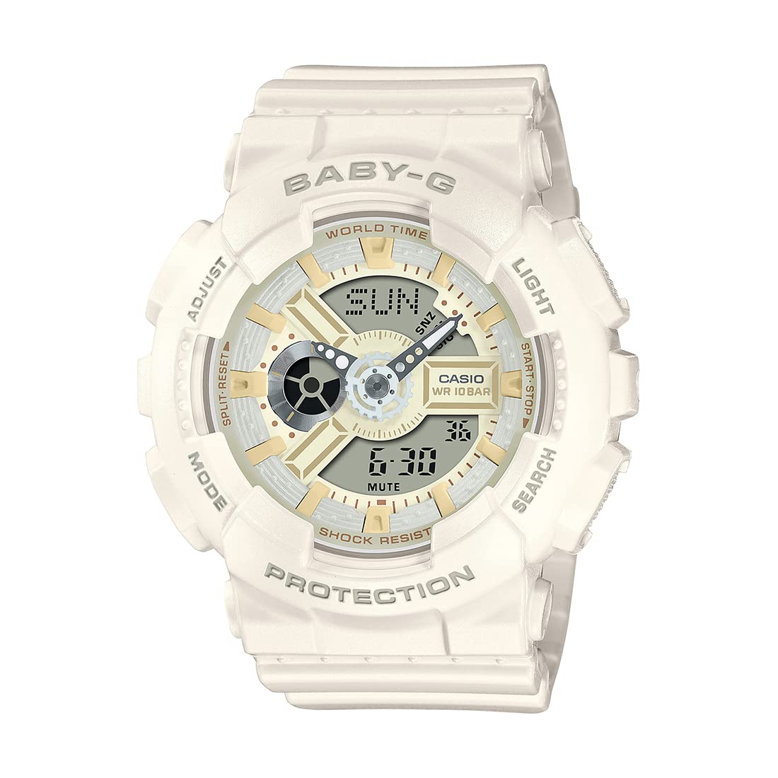 Casio Women Resin Baby-G AnalogDigital Pink Dial Watch-Ba-110Xsw-7Adr, Band Color-Off White (B0BRC7N9LT) Amazon Price History, Amazon Price Tracker