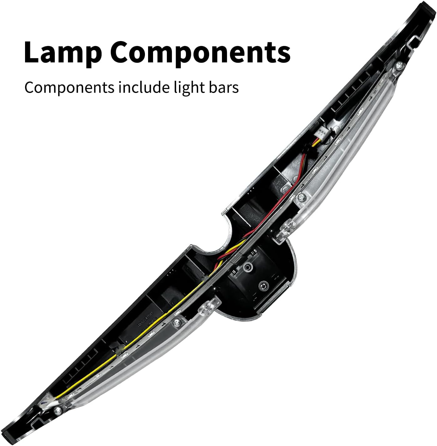 Rear lampshades Compatible with Segway Ninebot S/S 2/S Max/S Pro/Mini Pro self Balancing Scooter, Decorative Strip Assembly Original Accessories (Black)