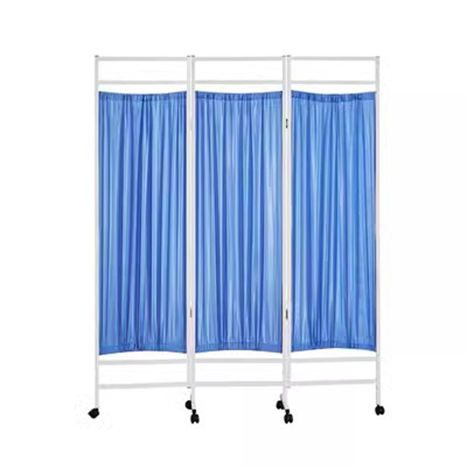 Paravent de séparation de pièce bleu pour intimité des cabinets de consultation