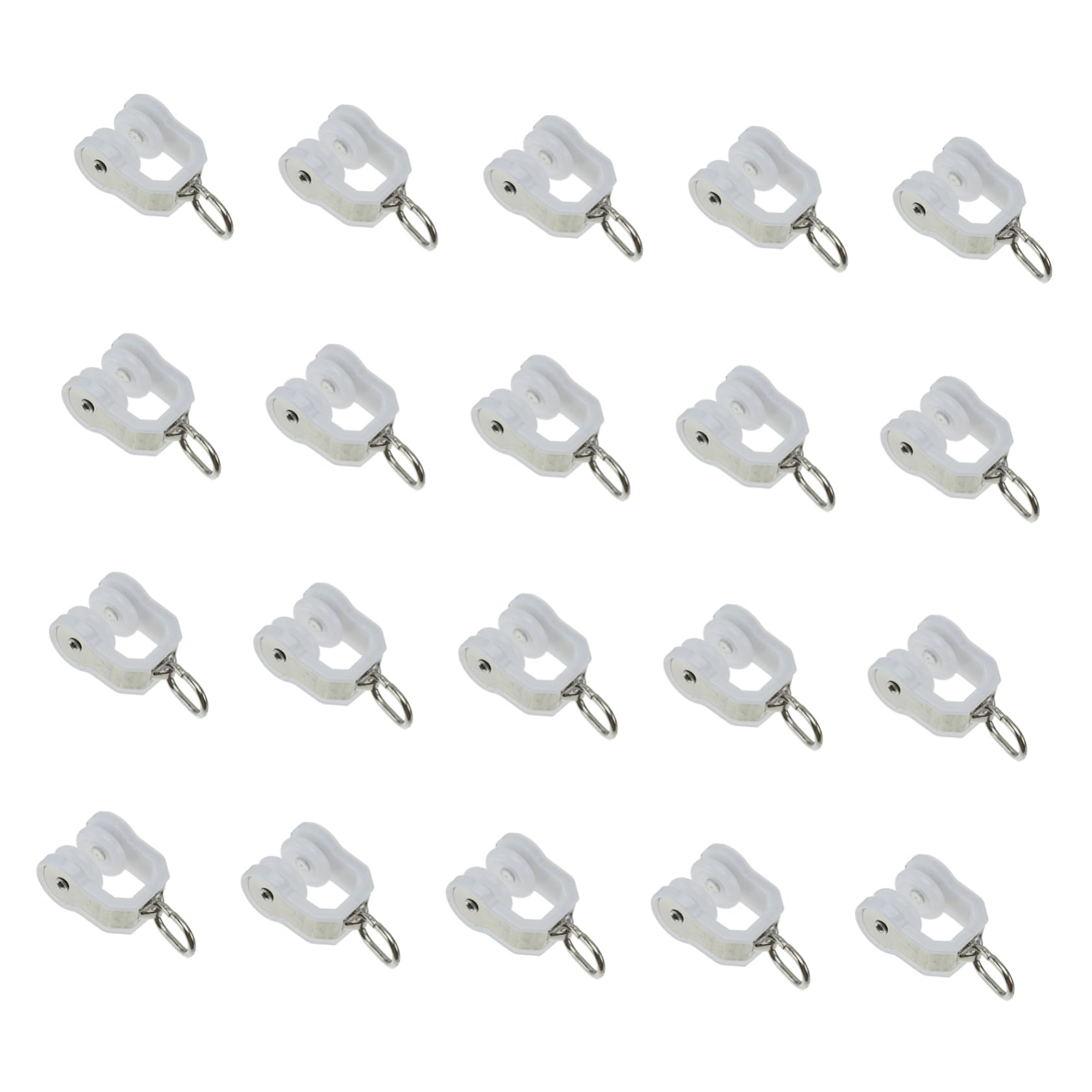 Rodillo de cortina silencioso TOPBATHY pack de 20 piezas para deslizamiento suave