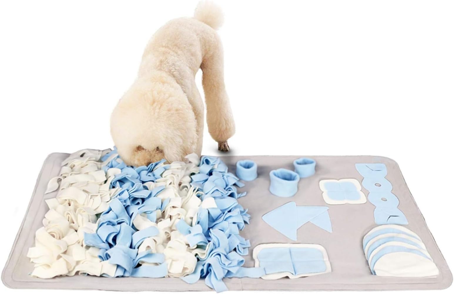 Mumoo Bear Snuffle Mat for Small Large Dogs Nosework Feeding Mat (23.6" x 39.4") Easy to Fill and Machine Washable Training Mats Pet Activity/Toy/Play, Great for Stress Release