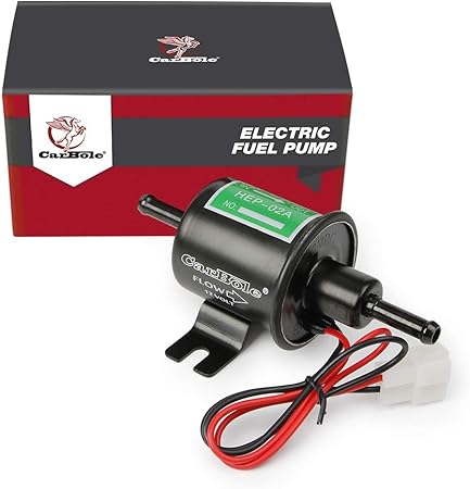 Amazon Carbole カーボー 汎用 12v 電磁燃料フューエルポンプ 建設機械 農業機械 車 軽自動車 船 キャブ車 旧車の補修 内径f8mmホース対応 燃料ポンプ 4 7psi フューエルポンプ 車 バイク