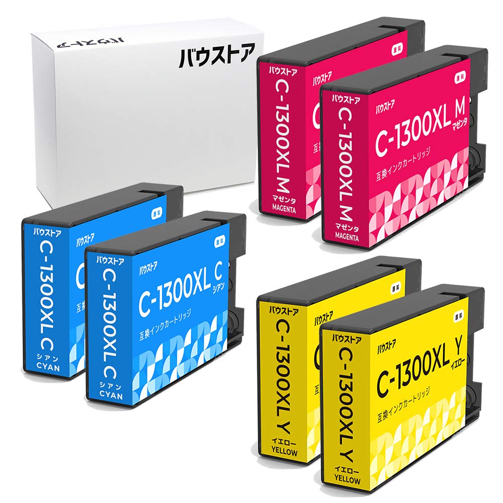 Amazon.co.jp: Canon PGI-1300XL (C/M/Y) 6個 顔料 互換インク