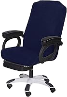 Vista 21 de SARAFLORA Funda para Silla de Oficina - Mediano, Negro - Funda Extraíble para Silla de Computadora para Silla de Oficina con Cremallera para Silla
