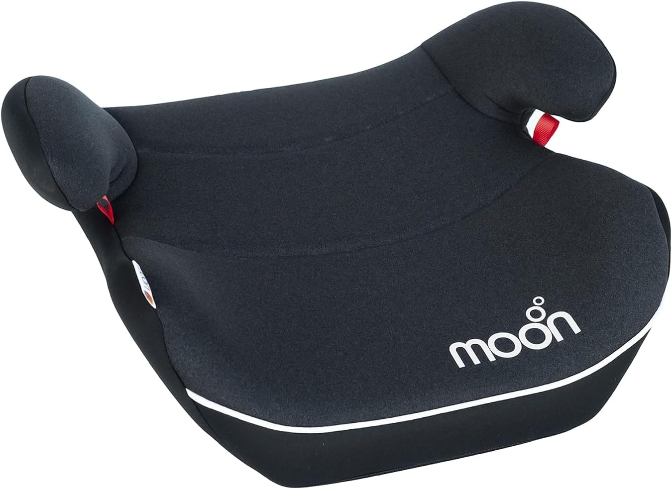 The Moon Brand Kido Baby/Kids Lightweight Travel Booster Car Seat Group 3 Universal Fix Extra Large Seat Backless Belt Positioning Suitable From 3 Years To 12 Years From 15 - 36 Kg - Black