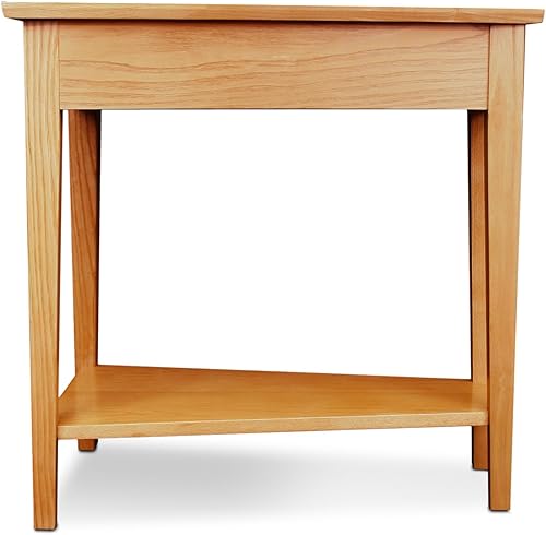 Miniatura 4 de Leick Home 10074-DS - Mesa auxiliar reclinable con plataforma con estante, color arena del desierto