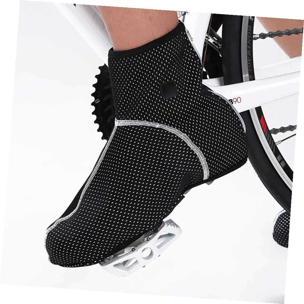 Sosoport Boots Botas 1 Par Cubrebotas De Otoño e Invierno Cubiertas De Zapatos De Lana Cubiertas De Zapatos Calientes s Exterior Zapatillas De Ciclismo A Prueba De Viento