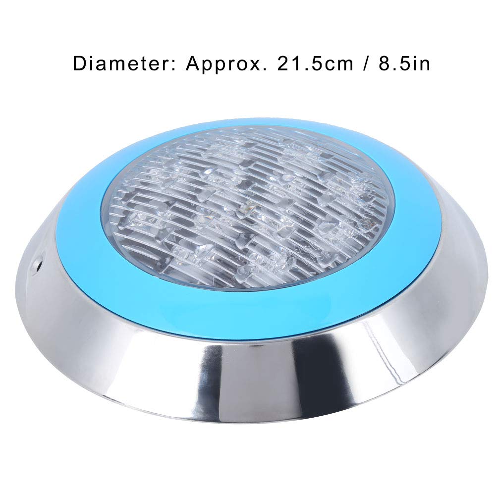 AUNMAS wasserdichte Schwimmbadleuchte 12LED 12W AC12V Schwimmbadwandleuchte mit Fernbedienung IP68 Unterwasserleuchten