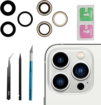 Amazon.co.jp: バックリアカメラレンズ 3個セット iPhone 13 Pro Max用