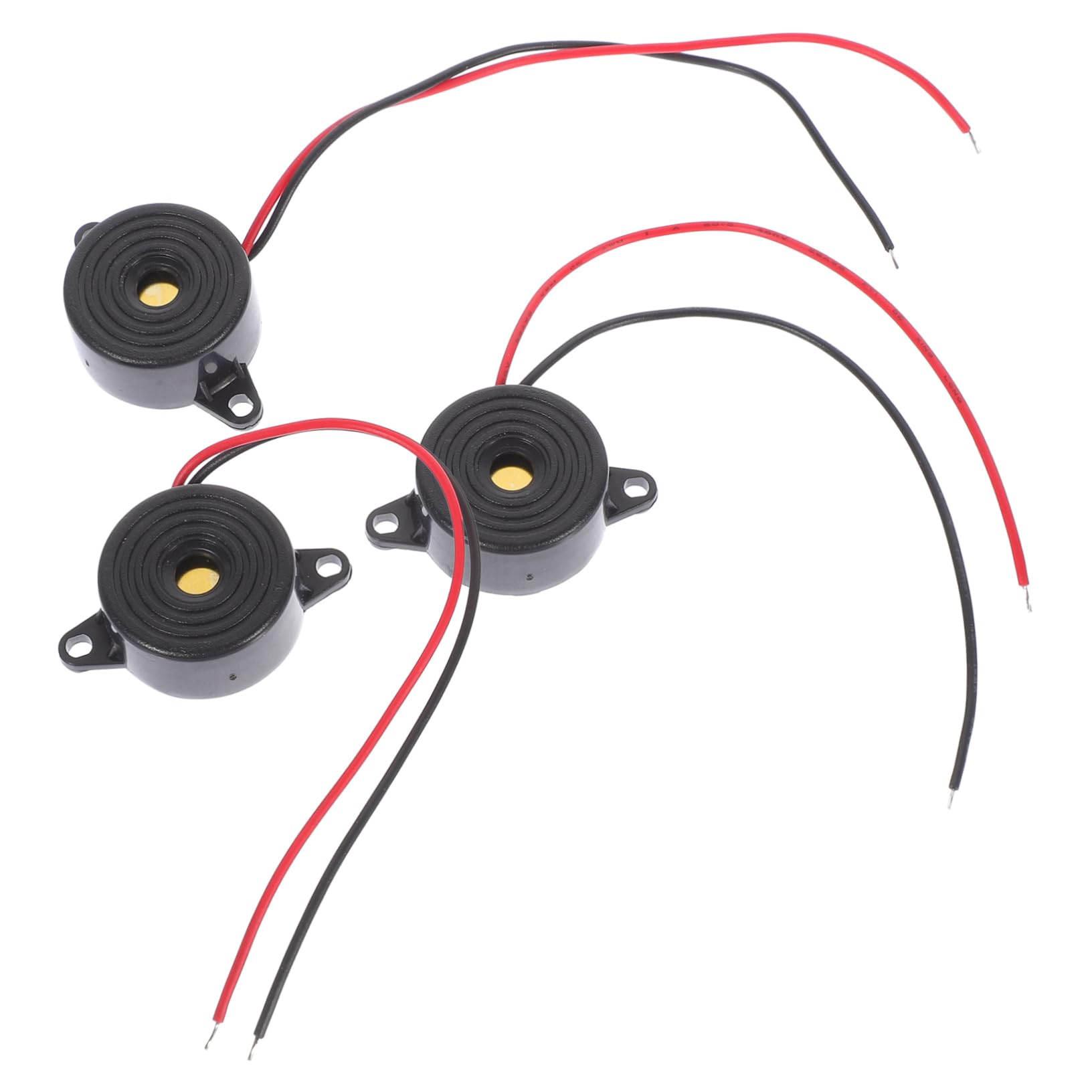 HOMOCONO 9 Pcs Buzzer Alarm Prank Beep Classroom Electric Prank Noise Maker Beeper Beep Tone Speaker Annoyatron Ppo Black