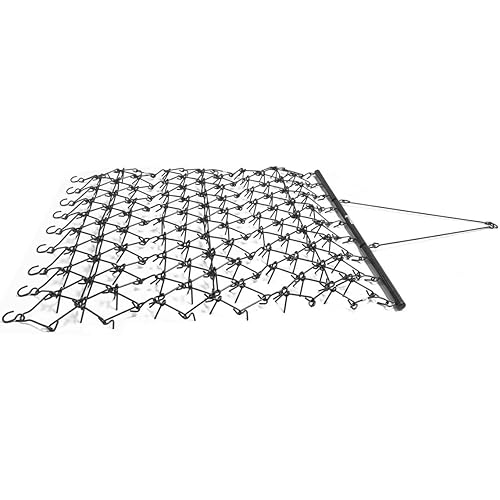 Miniatura 2 de Titan Attachments Grada de arrastre de alta resistencia 7 pies x 8 pies nivelación malla de acero, dientes de 3/8 pulgadas, remolque detrás de