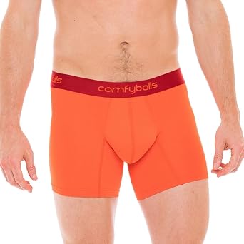 Comfyballs Mens Performance Superlight Long Boxer - Plasma Red