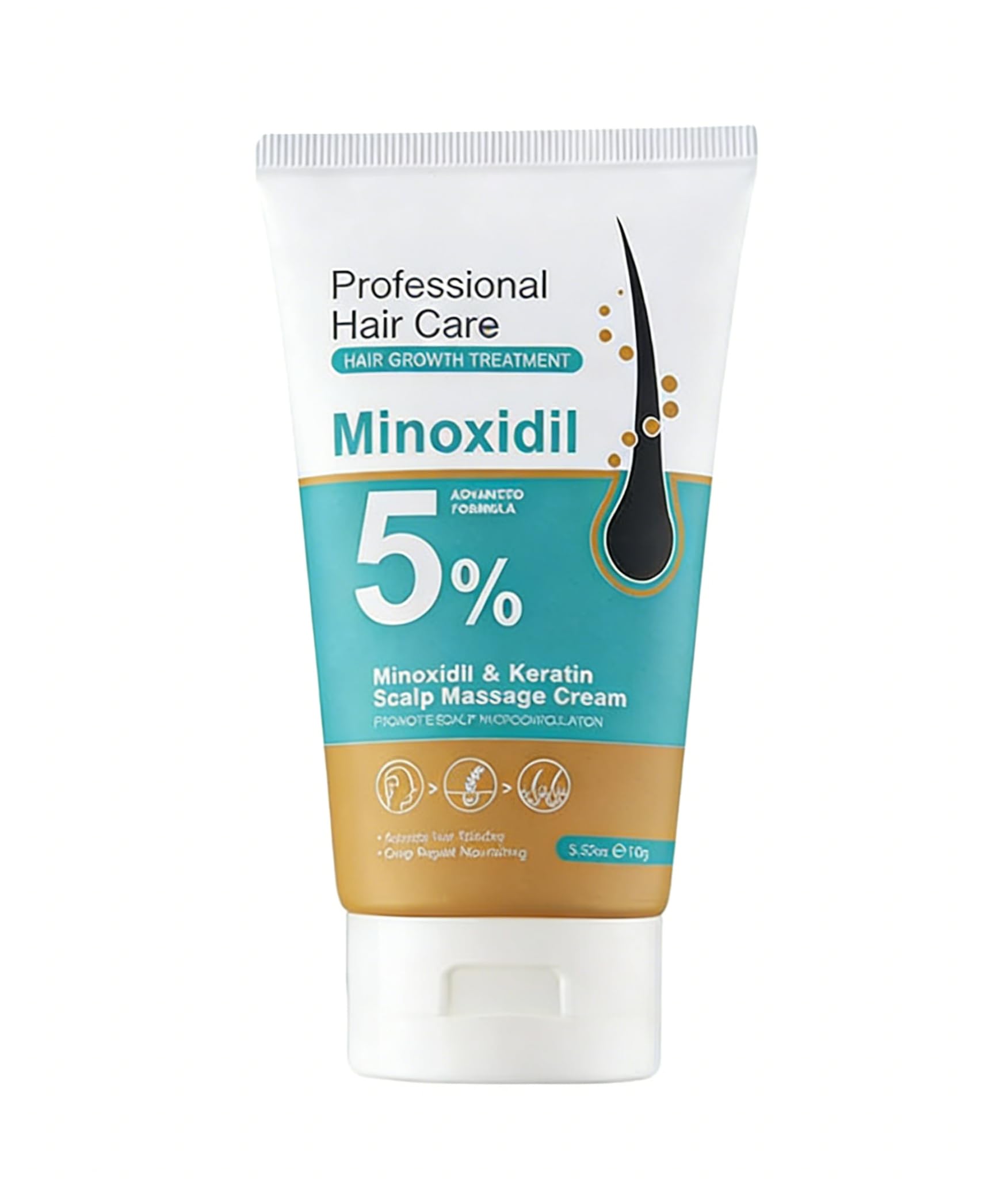 5 Minoxidil Scalp Massage Cream Minoxidil for Men Women Hair Growth Serum Minoxidil with Keratin Ginger Root Extract
