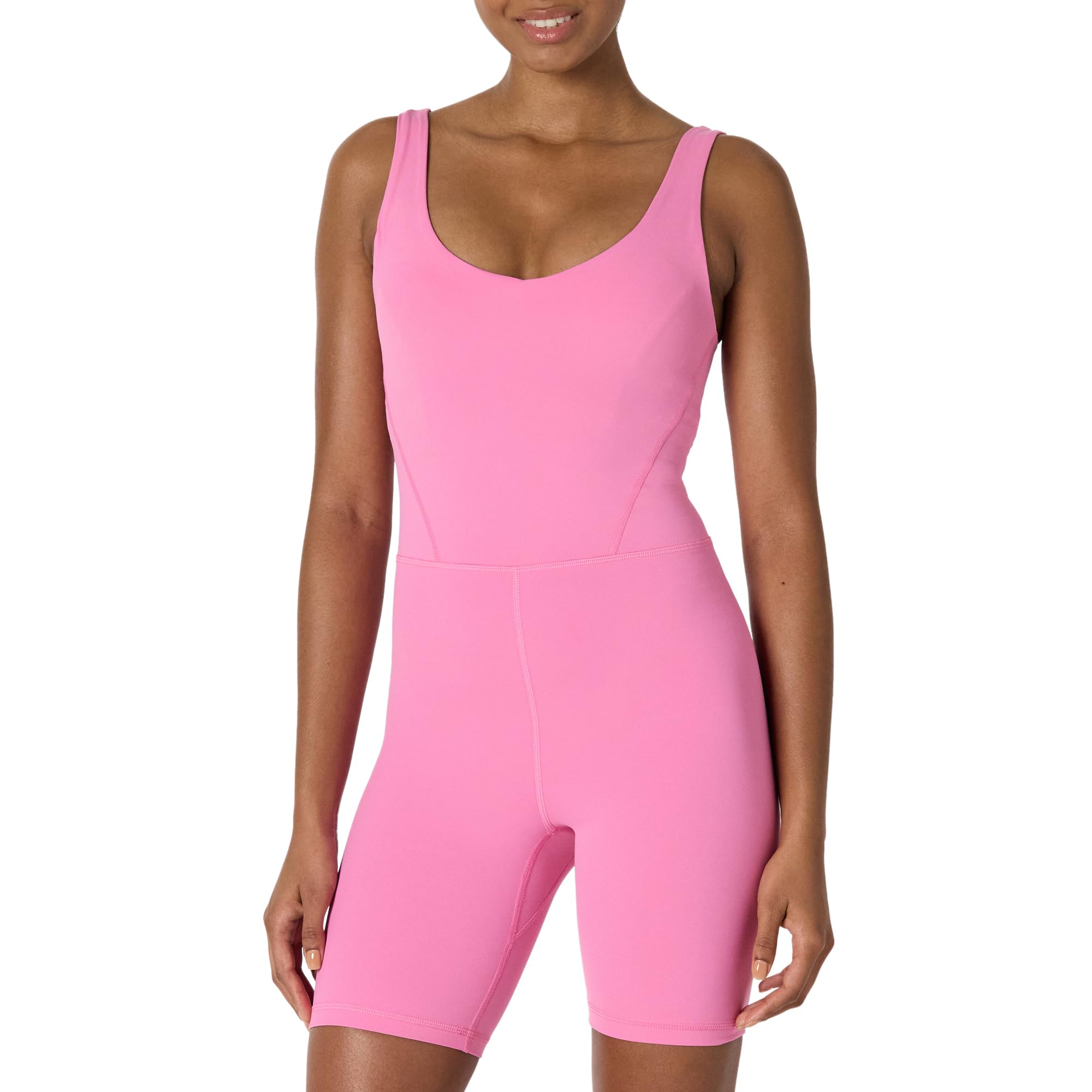 Amazon Essentials Donna Tutina Corta Intera Tecnica in FormFlex Morbidissimo con Reggiseno Integrato